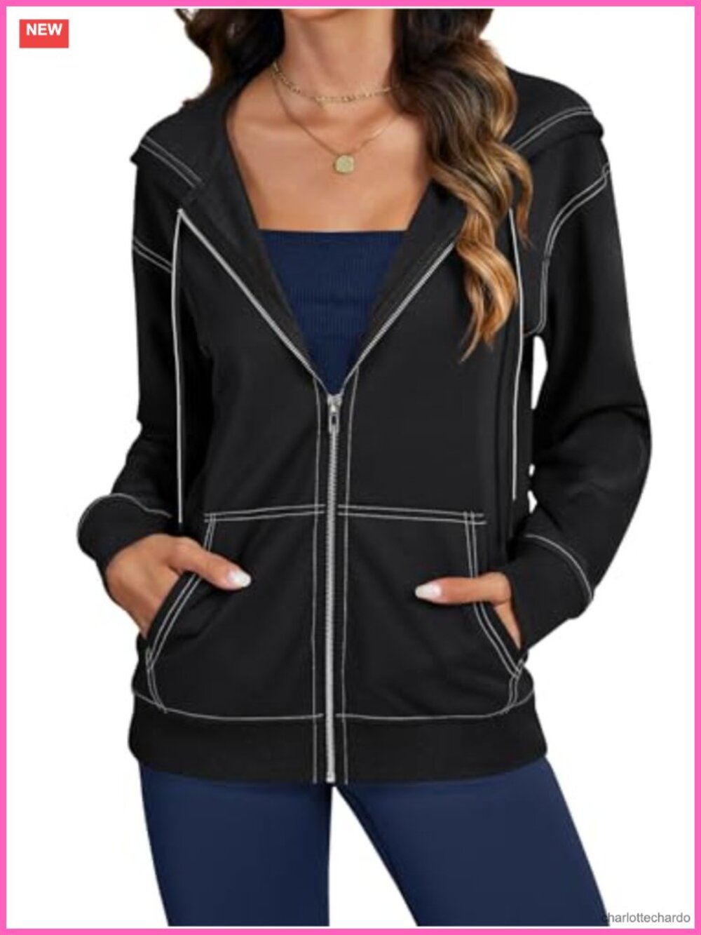 Women's Zip Up Hoodie Sweatshirt Full Zip Fleece